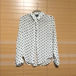 Sheer Button Up Shirt